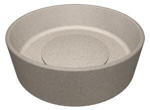 Laveo Perl, granitové umývadlo na dosku 360x360x115 mm, béžová, LAV-VGP1410T
