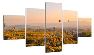 Obraz - letiaci balóny (Obraz 125x70cm)