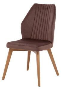 Hnedá čalúnená stolička SIENNE