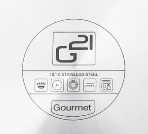 G21 Gourmet Miracle s panvicou navyše, 11 dielov, nerez/greblón G21-11P-MR