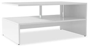 Konferenčný stolík, drevotrieska, 90x59x42 cm, biely