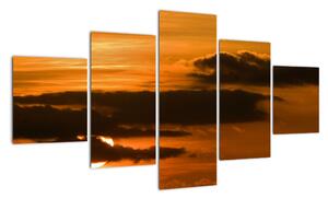 Západ slnka - moderné obrazy (Obraz 125x70cm)