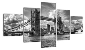 Tower Bridge - moderné obrazy (Obraz 125x70cm)