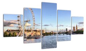 Londýnske oko (London eye) - obraz do bytu (Obraz 125x70cm)