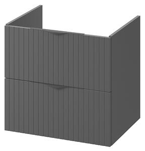 Cersanit Tirso, závesná skrinka pod umývadlo 594x447x572 mm, čierna matná, S1017-010