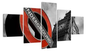 Londýnske metro - obraz (Obraz 125x70cm)