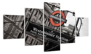 Stanica londýnskeho metra - obraz (Obraz 125x70cm)