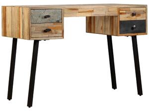 Písací stôl z masívneho recyklovaného dreva, 110x50x76 cm