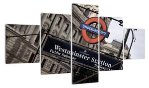 Stanica londýnskeho metra - obraz (Obraz 125x70cm)