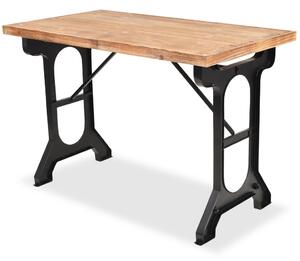 Jedálenský stôl, doska z masívneho jedľového dreva, 122x65x82 cm