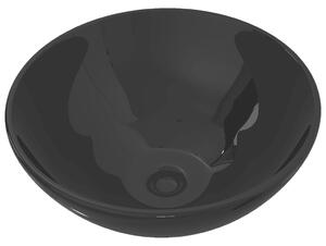 Keramické umývadlo, čierne, okrúhle