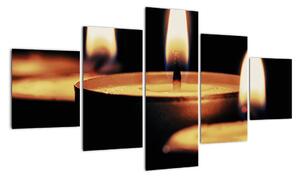 Horiace sviečky - obraz (Obraz 125x70cm)