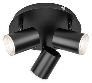 LIVARNO home Kúpeľňové LED svietidlo (čierna, okrúhla) (100357510)