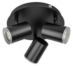 LIVARNO home Kúpeľňové LED svietidlo (čierna, okrúhla) (100357510)