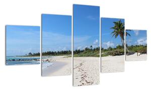Exotická pláž - obraz (Obraz 125x70cm)