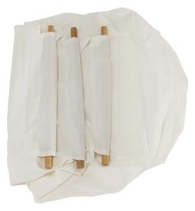 Kôš na prádlo Menork - bambus / biela