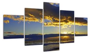 Západ slnka na mori - obraz na stenu (Obraz 125x70cm)