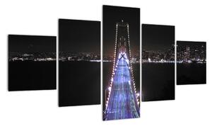 Nočný most - obraz (Obraz 125x70cm)