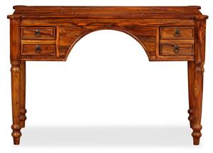Písací stôl, masívne sheeshamové drevo, 115x50x76 cm