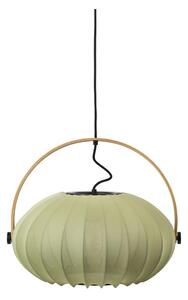 Halo Design 746361 - Závesný luster na lanku DC 1xE27/40W/230V, priemer 40 cm, zelená/dub