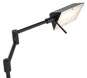 Dizajnová stojaca lampa čierna vrátane LED s dotykovým stmievačom - Notia