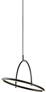 Halo Design 749539 - Stmievateľný LED luster na lanku TILT LED/40W/230V pr. 40 cm čierna