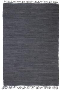 Ručne tkaný koberec Chindi, bavlna 80x160 cm, antracitový
