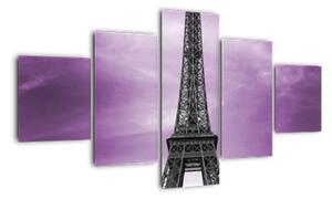 Abstraktný obraz Eiffelovej veže - obraz (Obraz 125x70cm)