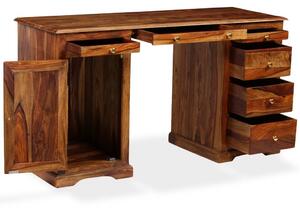 Písací stôl, masívne sheeshamové drevo, 140x50x76 cm