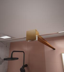 Erga Paris, stabilizačná vzpera pre sprchové zásteny s hrúbkou skla 8mm, dĺžka max. 150cm, zlatá matná, ERG-V02-PARIS-BAR-GB