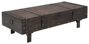 Konferenčný drevený stolík s vintage prevedením 120x55x35 cm