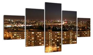 Nočné mesto - obraz (Obraz 125x70cm)
