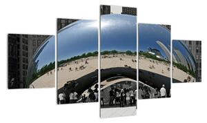 Centrum Chicago - moderný obraz (Obraz 125x70cm)