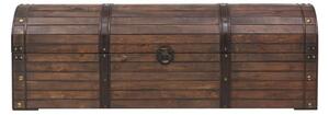 Úložná truhlica z masívneho dreva, vintage štýl, 120x30x40 cm