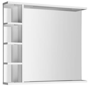 Aqualine Aqualine, KORIN STRIP zrkadlo s LED osvetlením a poličkami 80x70x12cm, KO350S