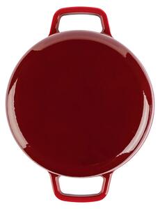 Ernesto® Liatinový kombinovaný hrniec, Ø 22 cm (červená) (100352893)