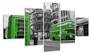 Abstraktný obraz - Londýn (Obraz 125x70cm)