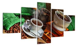 Obraz kávového zátišie (Obraz 125x70cm)