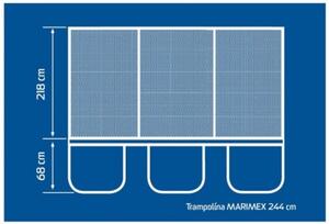 MARIMEX trampolína 244 cm + ochranná sieť + schodíky ZDARMA 19000080