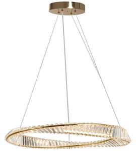 Toolight Toolight, LED krištáľová lampa 42W APP1064-1CP, zlatá, OSW-00676