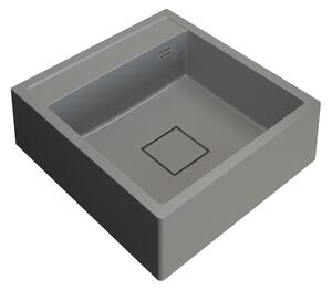 Gamma Farmerski, 1-komorový granitový drez 600x630x210 mm, šedá, GMA-ZLE000212
