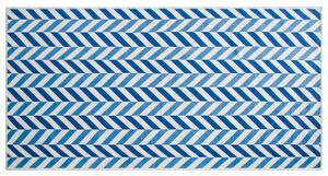 Livarno home Obojstranný koberec, 80 x 160 cm (modrá) (100358611)