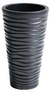 Prosperplast Kvetináč s vyberateľnou vložkou Sand Slim (39 x 75 x 39 cm (Š x V x H), antracitová) (100275823)