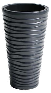 Prosperplast Kvetináč s vyberateľnou vložkou Sand Slim (35 x 62 x 35 cm (Š x V x H), antracitová) (100275823)