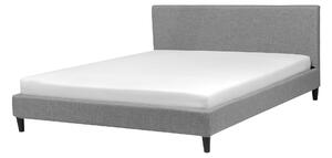 Panelová posteľ EU super king size 180x200 cm s roštom sivá čalúnená súčasný dizajn