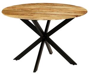 Jedálenský stôl, masívne surové mangovníkové drevo 120x77 cm