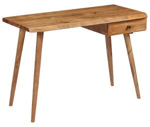 Písací stôl, masívne akáciové drevo 110x50x76 cm