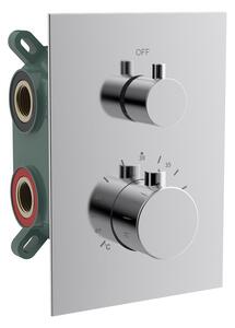 Sapho Sapho, KIMURA podomietková sprchová termostatická batéria, box, 2 výstupy, chróm, KU682