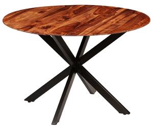 Jedálenský stôl, masívne sheeshamové drevo 120x77 cm