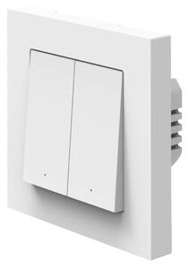 OSRAM SMART+ WiFi dvojitý nástenný vypínač, 230 V, biely, matný, Biela / opálová, Plast